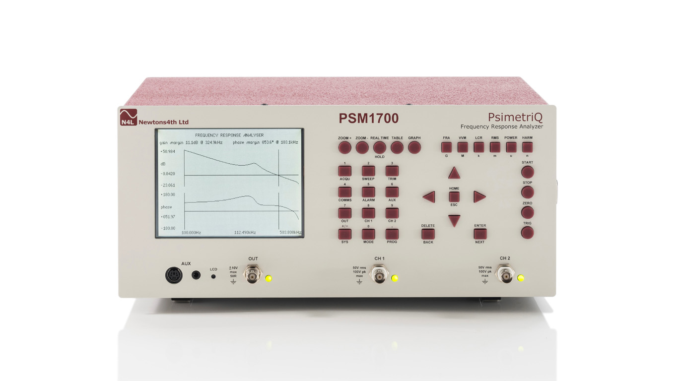 PSM1700 Frequency Response Analyzer Front View